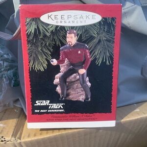 Hallmark Star Trek The Next Generation keepsake Ornament William T Riker holiday